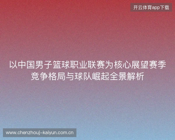 以中国男子篮球职业联赛为核心展望赛季竞争格局与球队崛起全景解析