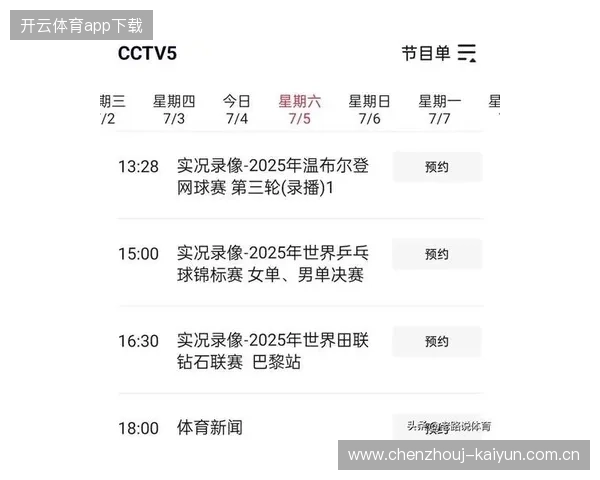 央视5套直播在线观看精彩体育赛事全程同步高清流畅观看体验全面升级指南