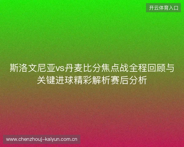 斯洛文尼亚vs丹麦比分焦点战全程回顾与关键进球精彩解析赛后分析